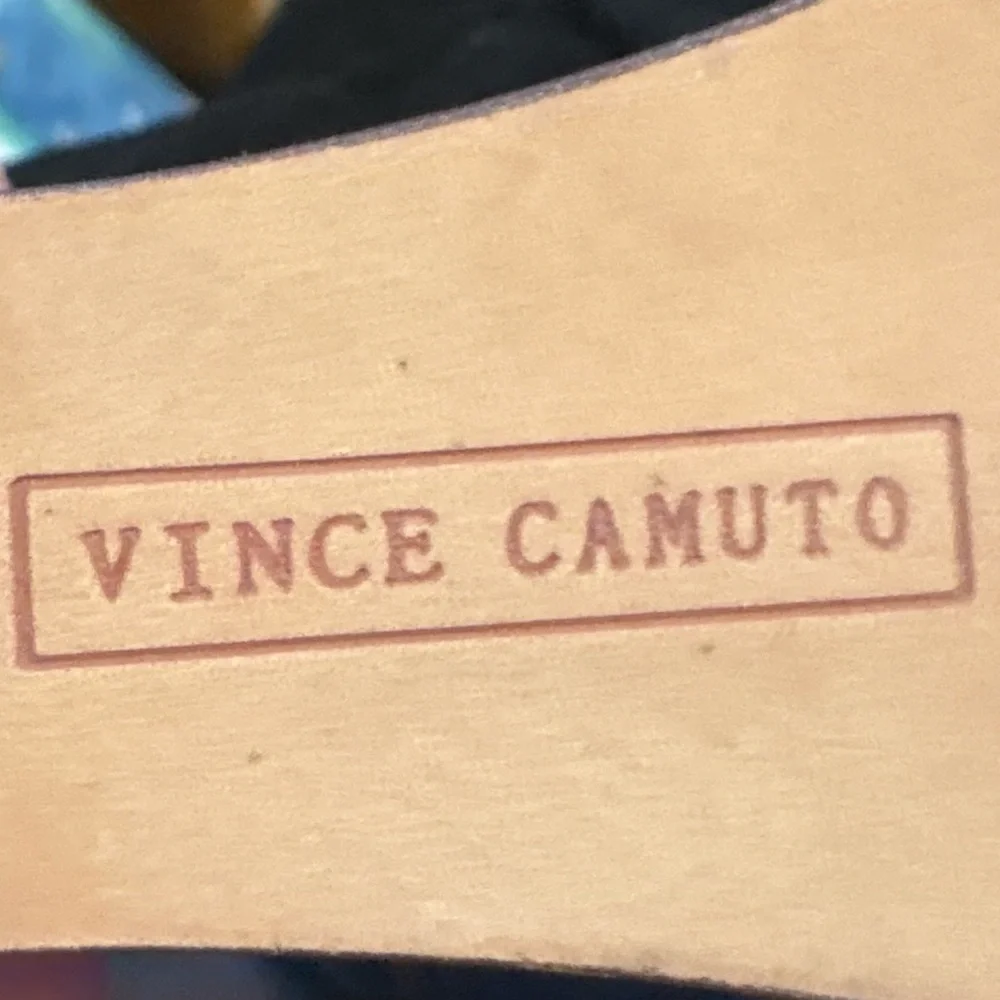 Vince Camuto Granta Over the Knee Wedge Boots Black Suede Size 5 NWOT
